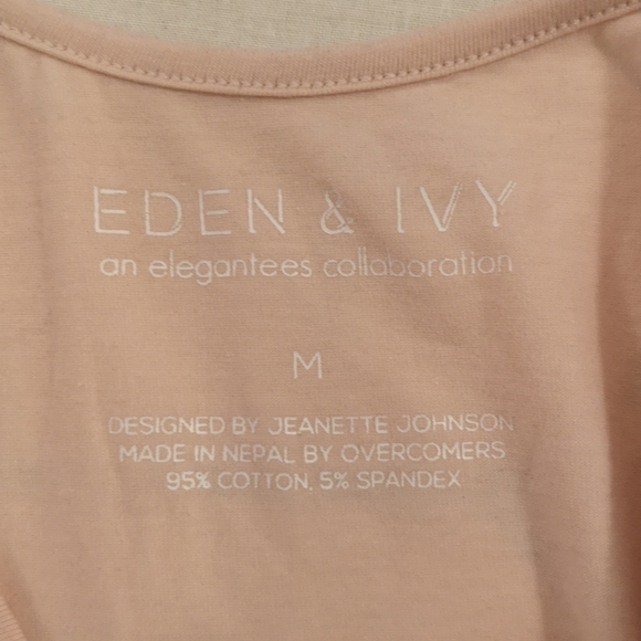 Elegantees violet ruffle bodysuit in sepia rose size M - Picture 5 of 8